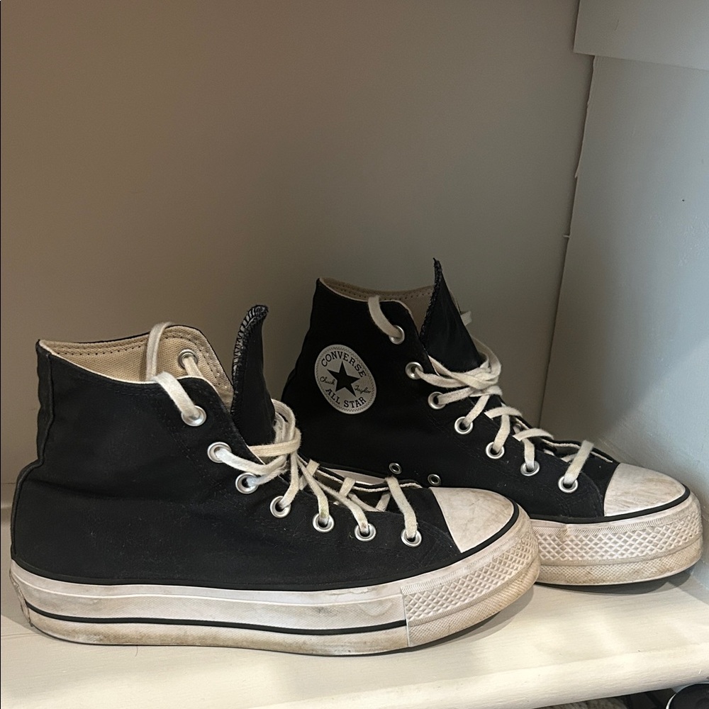 Converse Black and White High-Tops